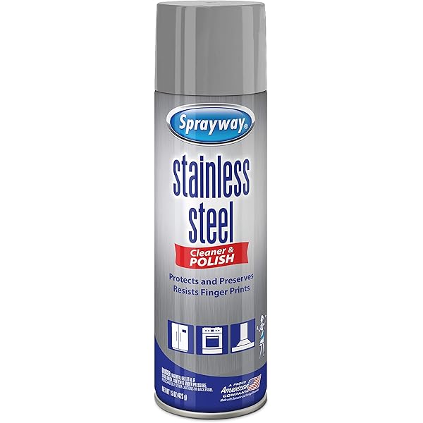 Sprayway Water-Based Stainless Steel Cleaner, 15 Fl Oz (Pack of 1)