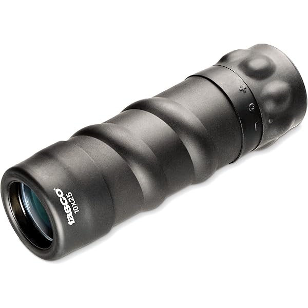 Tasco Essentials 10x25 Compact Roof Prism Monocular (Black)