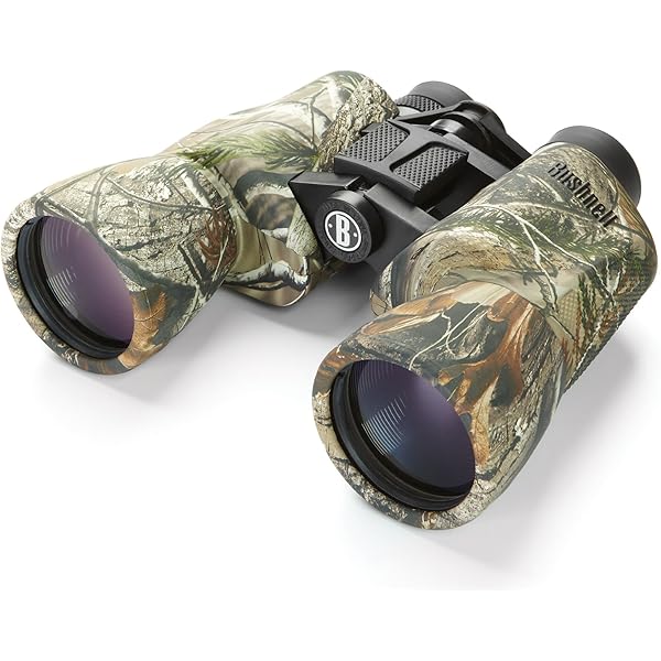 Bushnell PowerView 10x50mm Porro Prism Instafocus Binoculars – Realtree AP Camo, Ideal for Hunting, Birding, Hiking & Outdoor Adventures