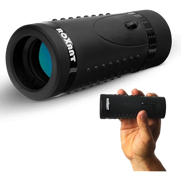 Authentic ROXANT Grip Scope High Definition Wide View Monoculars for Adults High Powered - with Retractable Eyepiece & Fully Multi Coated Optical Glass Lens + Bak4 Prism starscope monocular Telescope