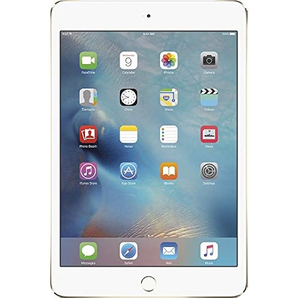 Apple Mid 2015 iPad Mini 4 7.9-inch, Wi-Fi, 64GB Gold (Renewed)