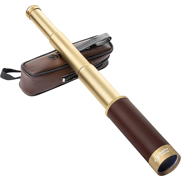 Retro Pirate Telescope Zoomable 25x30 Pocket Monocular Portable Collapsible BAK-4 Lens Captain Jack's Spyglass Handheld Telescope Vintage Telescope for Kids