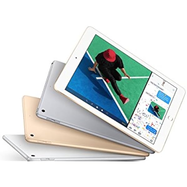 Apple iPad with WiFi, 32GB, Silver (2017 Model) (Renewed)