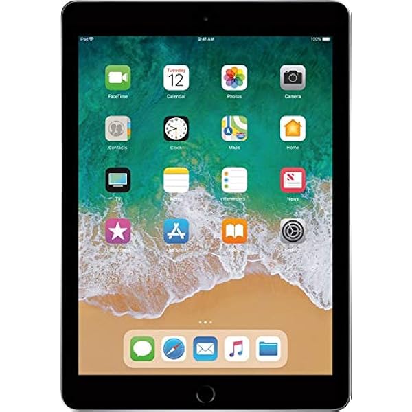 Apple iPad (5thGEneration) Wi-Fi, 128GB - Space Gray (Renewed)
