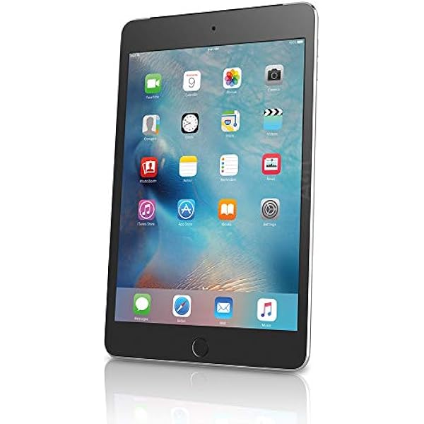 Apple iPad Mini 4, 128GB, Space Gray - WiFi + Cellular (Renewed)