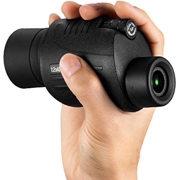 Aurosports 10-30x40 Zoom Monocular for Adults, Monocular Telescope High Power with Bak4 Prism, Compact Monoculars for Bird Watching Traveling Hunting Camping