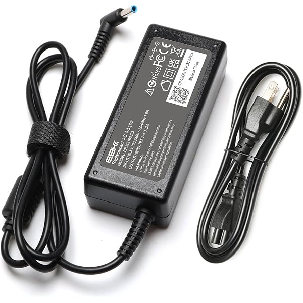 65W Laptop Charger Blue Tip Compatible with HP EliteBook Charger 840 850 845 830 820 G8/G7/G6/G5/G4/G3,ProBook 640 650 450 430 440 445 446 455 470 745 735 725 755 with Power Cord