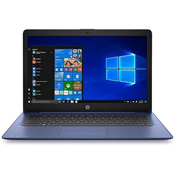 HP Stream 14" HD Laptop PC, Intel Celeron N4000, 4 GB RAM, 64 GB eMMC, Windows 10 S, Blue