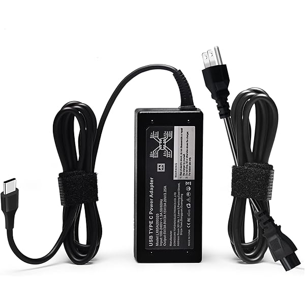 Replacement for 65W Dell Laptop Charger USB-C;Compatible with Dell Latitude/Chromebook/XPS 65 Watt USB Type C AC Power Adapter Cord