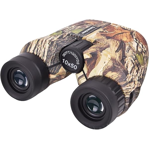 10x50 Compact Binoculars for Adults - Long Distance View, High Powered Binoculars with Travel Case - Lightweight, Large Eyepiece, Water & Fog Proof - Hunting, Bird Watching, Cruise