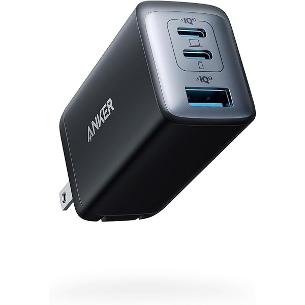 Anker USB C Charger(Nano II 65W), PPS 3-Port Fast Compact Foldable Wall Charger for MacBook Pro/Air, iPad Pro, Galaxy S20, Dell XPS 13, Note 20/10+, iPhone 17/17 Pro, Steam Deck, and More