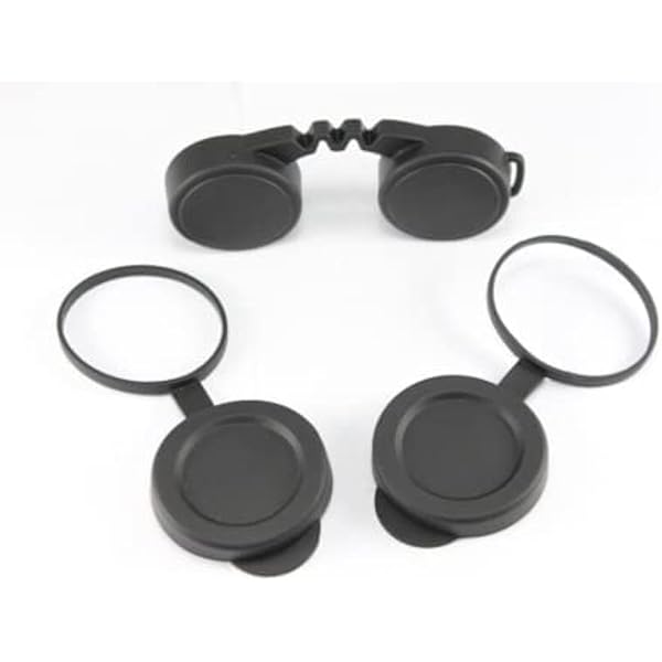 10x42 Rubber Lens Caps for Binoculars + Rainguard,Objective Optics Protection Covers