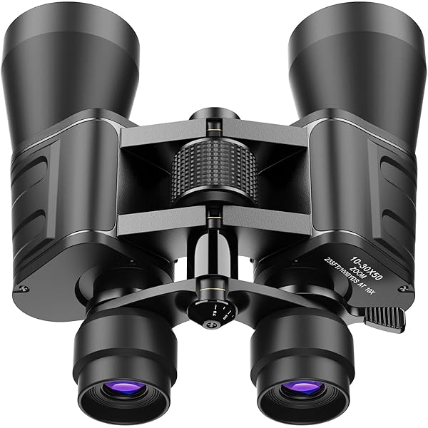 10-30x50 High Power Military Zoom Binoculars for Adults, Low Light Night Vision/Daily Waterproof / BAK7 Prism/FMC Lens, HD Professional Binoculars for Bird Watching, Hunting, Outdoor, Hiking.