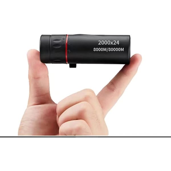 2000X24 Monocular Focus Optics Telescope onocular Power Monocular for Adults with Phone AdapterNight Vision Monocular Lightweight Pocket Monoscope with for Adults Kids, 8000M/80000M Gifts