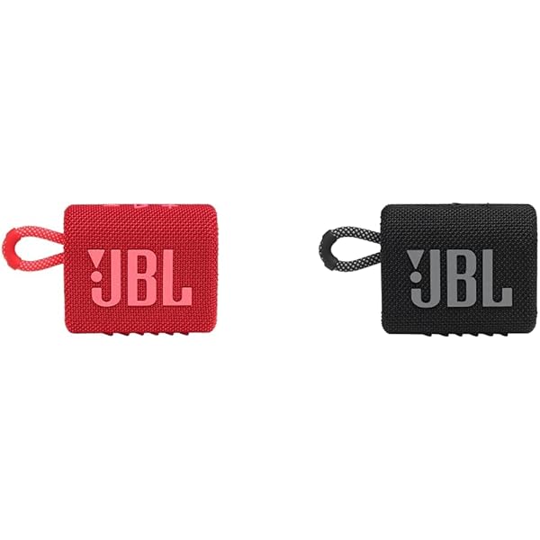 JBL Go 3 Portable Bluetooth Speakers (JBLGO3REDAM) and (JBLGO3BLKAM)
