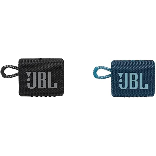 JBL Go 3 Portable Bluetooth Speaker - Waterproof and Dustproof, Available in Blue and Black