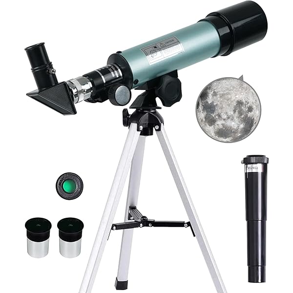 Kids Telescope - 360/50mm 90X Zoom HD Monocular Space Telescope with Tripod for Kids/Adult/Beginners (Blue)