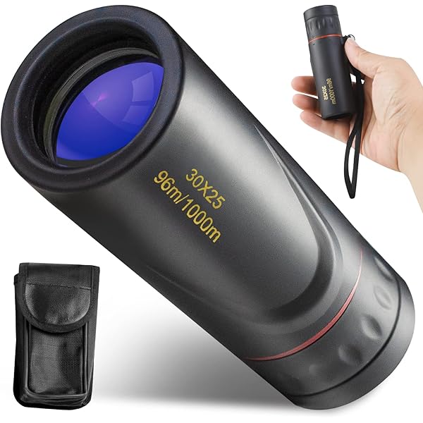 Mini Monocular Telescope, Upgrade 30 x 25 HD Monoculars for Adults High Powered, Be Used for Stargazing, Hunting, Black