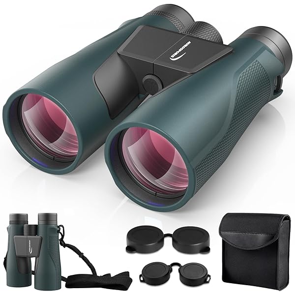 15x56 Binoculars for Adults High Powered - Aurosports HD Large View Binoculars with Clear Low Light Vision - Lightweight Easy Focus Bird Watching Hunting Hiking Cruise Travel - Green