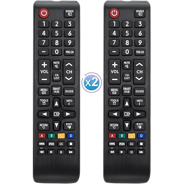 (Pack of 2) Universal Remote Control for Samsung TV Remote, Compatible for All Samsung LED LCD HDTV QLED UHD Smart TVs