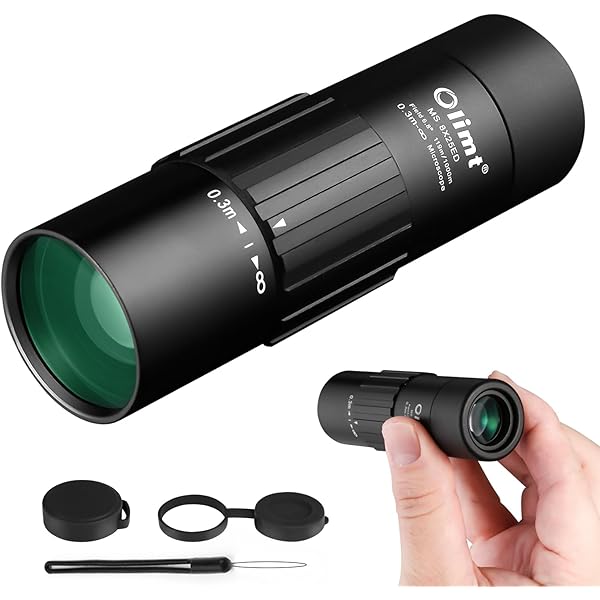 8x25 Monocular Telescope, Mini Pocket Compact Small Size Portable Handheld Lightweight ED Glass Wide Angle View Waterproof Monoscope for Adults Hiking Camping Backpacking Outdoor Travel Hunting