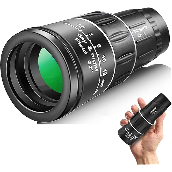 16X52 Mini Monocular Telescope High Powered for Adults, Birthday Gifts for Men Dad Him Husband Teen Boys, BAK4 & FMC Prism Scope for Birdwatching Outdoors Hunting, Cool Gadgets for Men