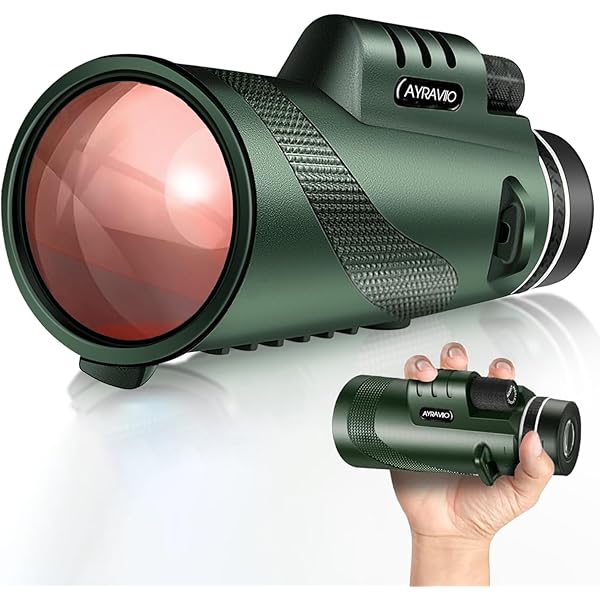 Birthday Gifts for Men Dad Him Husband Teen, 10x42 Compact Monocular Telescope, High Powered FMC & BAK4 Scope, Gifts for Christmas, Outdoors Survival Hiking Gear for Adventure