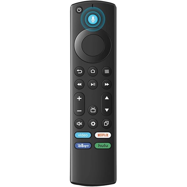 Replacement Remote for All Fire Series, TV Stick (HD, 4K, 4K Max, Lite), TV Cube and Omni, Insignia, Toshiba, Smart TVs, with Voice Control