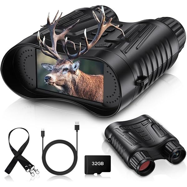 Night Vision Binoculars for Adults, 4K HD Night Vision Goggles with Video Recording, Gift for Men, Boys, Father's Day, Christmas for Outdoor Night Adventure, Wildlife Watching