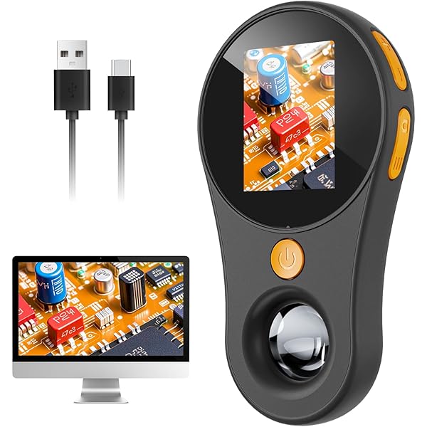 Macro Handheld Digital Microscope Fixed Focus, SKYBASIC 2" IPS Screen 500X Mini Microscope Camera Magnifying Glass, PC Compatible, Portable Pocket Microscopes Fun Gifts for Students