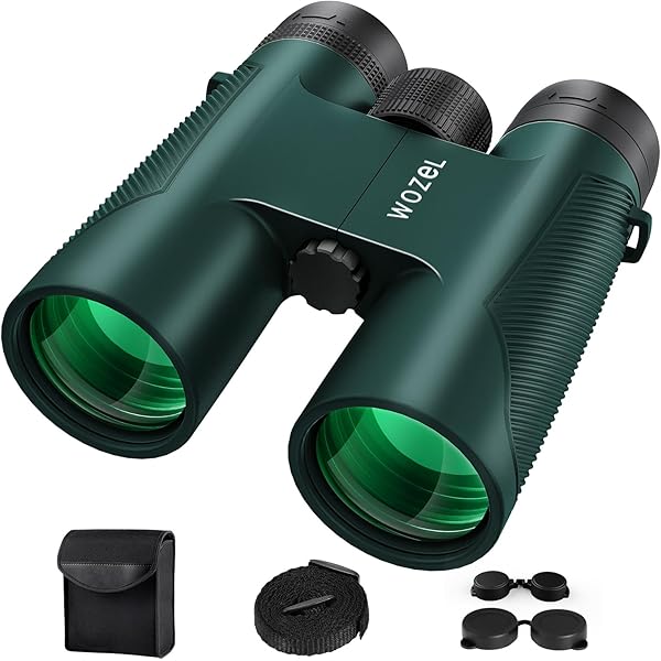 16x42 Binoculars for Adults High Powered - HD Clear Low Light Vision with Large Bright View - Powerful Binoculars for Brid Watching Hunting Travel Hiking Concerts - Green
