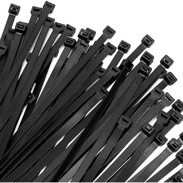 Zip Ties 12 inch ，Heavy Duty Cable Ties with 120 Pounds Tensile Strength，Black Zip Ties，100 Pack, Wire Ties for Indoor and Outdoor Use.