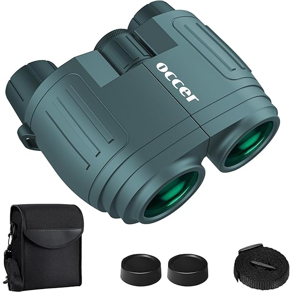 Occer 10x25 Compact Binoculars for Adults & Kids - Lightweight Small Binoculars Easy Focus for Bird Watching, Travel, Outdoor, Concerts, Theater