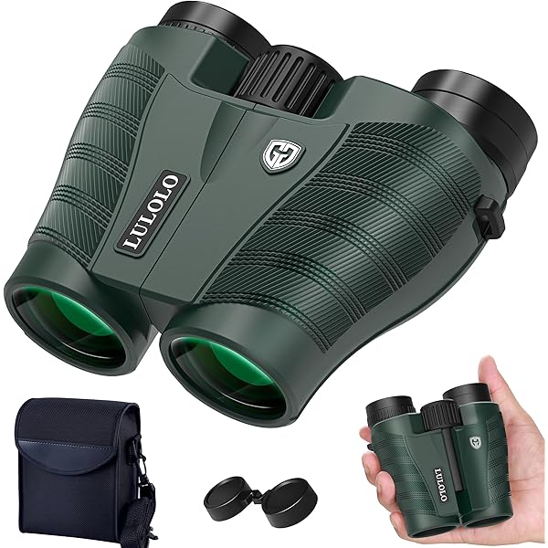 25x32 HD Compact Binoculars for Adults – High Powered Wide View Binoculars with Clear Low Light Vision - Super Bright Lightweight & Waterproof Binocular for Hunting Bird Watching Travel Cruise