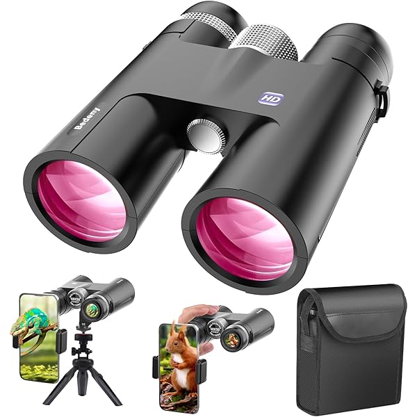 18x50 HD Binoculars for Adults with Upgraded Phone Adapter, Tripod and Tripod Adapter - Professional Waterproof Binoculars with BaK4 prisms and Large View for Bird Watching,Hunting