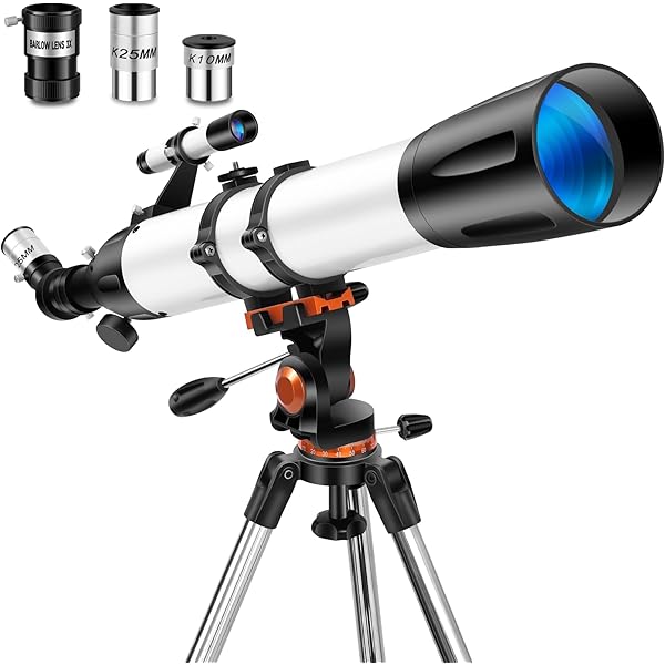 Telescope for Adults High Powered 90mm Large Aperture 800mm,Refractor Telescopes for Astronomy Beginners with Carry Bag