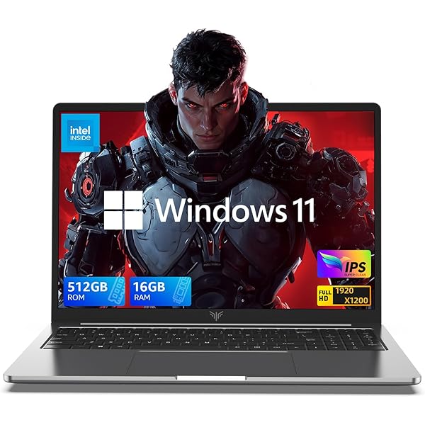 Laptop, 16GB DDR4 512GB SSD Laptop Computer, 15.6inch Windows 11 Laptop with Ιntel 12th Quad-Core Processor(Up to 3.6GHz), 1920P FHD Display, WiFi 6, USB3.2, Type_C,Long Battery Life