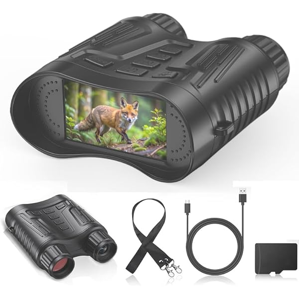 Night Vision Binoculars for Adults, 4K HD Night Vision Goggles with Video Recording, Gift for Men, Boys, Father's Day, Christmas for Outdoor Night Adventure, Wildlife Watching