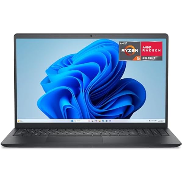 Dell 15 Laptop DC15255-15.6-inch FHD 120Hz Display, AMD Ryzen 5-7520U, 8GB LPDDR5 RAM, 512GB SSD, AMD Radeon 610M Graphics, Windows 11 Home, Onsite Service - Carbon Black