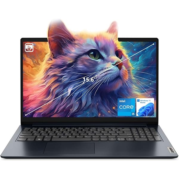 Lenovo IdeaPad 1i Laptop, 15.6" FHD Touchscreen, Intel Core i5-1235U Processor, 16GB RAM, 512GB SSD, Webcam, HDMI, Wi-Fi 6, Windows 11 Home, Blue