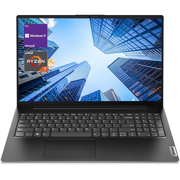 Lenovo V-Series V15 Business Laptop, 15.6" FHD Display, AMD Ryzen 7 7730U, 40GB RAM, 1TB SSD, Numeric Keypad, HDMI, RJ45, Webcam, Wi-Fi, Windows 11 Pro, Black