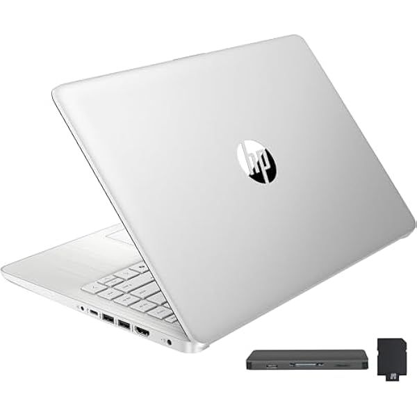 HP Stream 14" HD BrightView Laptop, Intel Celeron N150, 8GB RAM, 288GB Storage (128GB eMMC + 160GB Docking Station Set), Intel UHD Graphics, 720p Webcam, Wi-Fi, 1 Year Office 365, Win 11 S, Silver