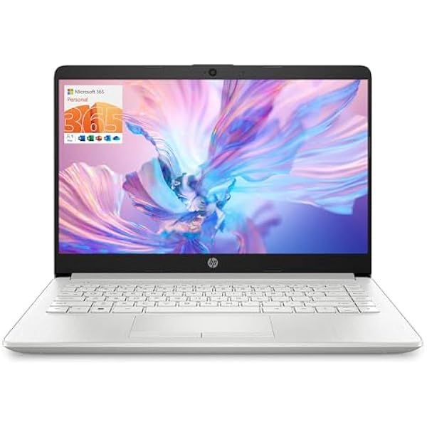 HP Essential Laptop, 14" HD Display, Intel Celeron N4120, 8GB RAM, 128GB eMMC, Webcam, HDMI, Wi-Fi, RJ-45, 1 Year Office 365, Windows 11 Home, Silver