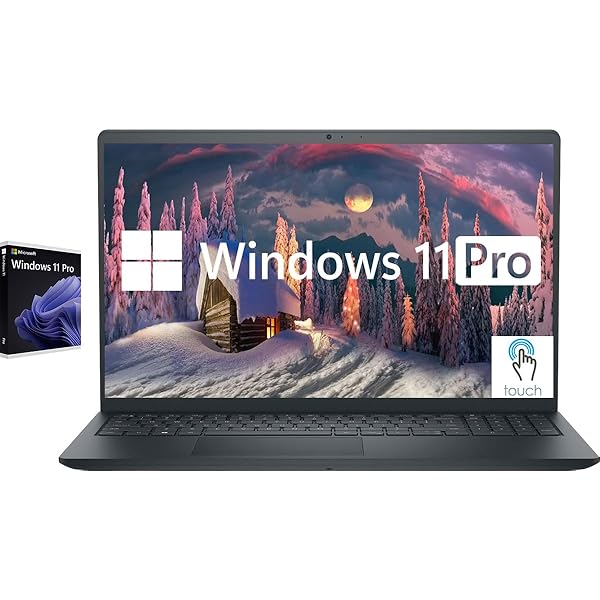 Dell Inspiron Touchscreen Laptop, 15.6" Business & Student Laptop Computer, Windows 11 Pro Laptop 32GB RAM 1TB SSD, Intel i5-1155G7 Processor, Full HD IPS Display, Numeric Keypad, HDMI, Carbon Black