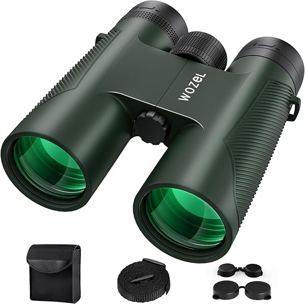 16x42 Binoculars for Adults High Powered - HD Clear Low Light Vision with Large Bright View - Powerful Binoculars for Brid Watching Hunting Travel Hiking Concerts - Green