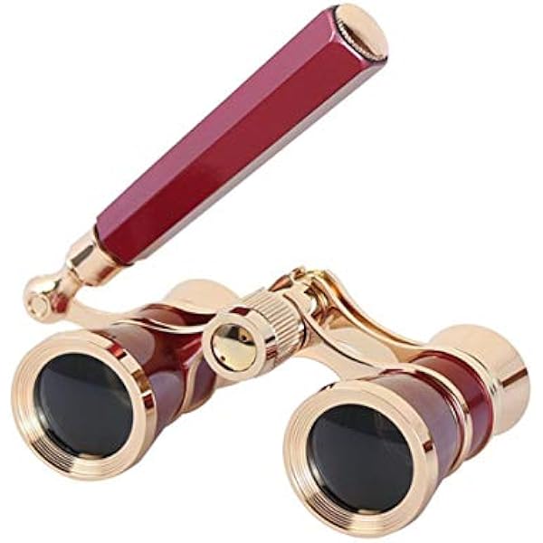 Aroncent Opera Glasses Binoculars 3X25 Theater Glasses Mini Binocular Compact with Handle for Adults Kids Women in Musical Concert