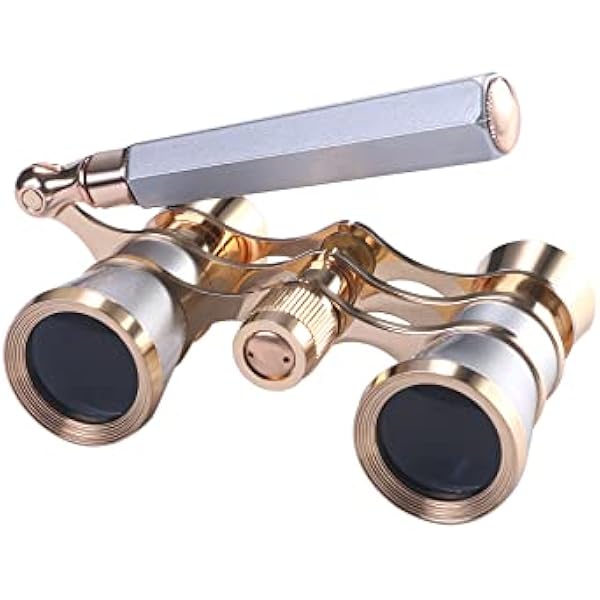 Aroncent Opera Glasses Binoculars 3X25 Theater Glasses Mini Binocular Compact with Handle for Adults Kids Women in Opera Musical Concert