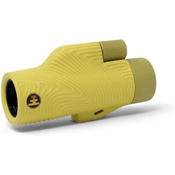Nocs Provisions Field Tube 8x32 Waterproof Monocular, 8X Magnification Telescope, Bak4 Prism, Wide Field of View for Bird Watching, Backpacking & Wildlife Viewing - Banana Slug Yellow