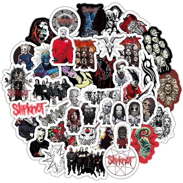 BulbaCraft American Nu Metal Band & Adult Stickers, Metal Band Stickers, Strong Adhesive & Waterproof Decals for Laptop and Skateboards, Gifts for Women & Men