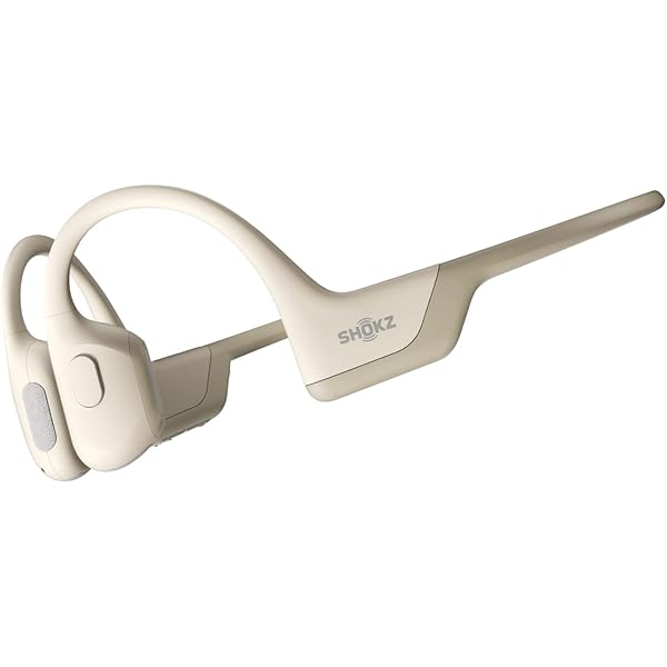 SHOKZ OpenRun Pro-Bone Conduction Headphones, Open-Ear Bluetooth Wireless Sport Headphones for Running and Workout, Sweat Resistant, Long Battery Life, Premium Deep Bass, Mic，with Hair Band, Beige